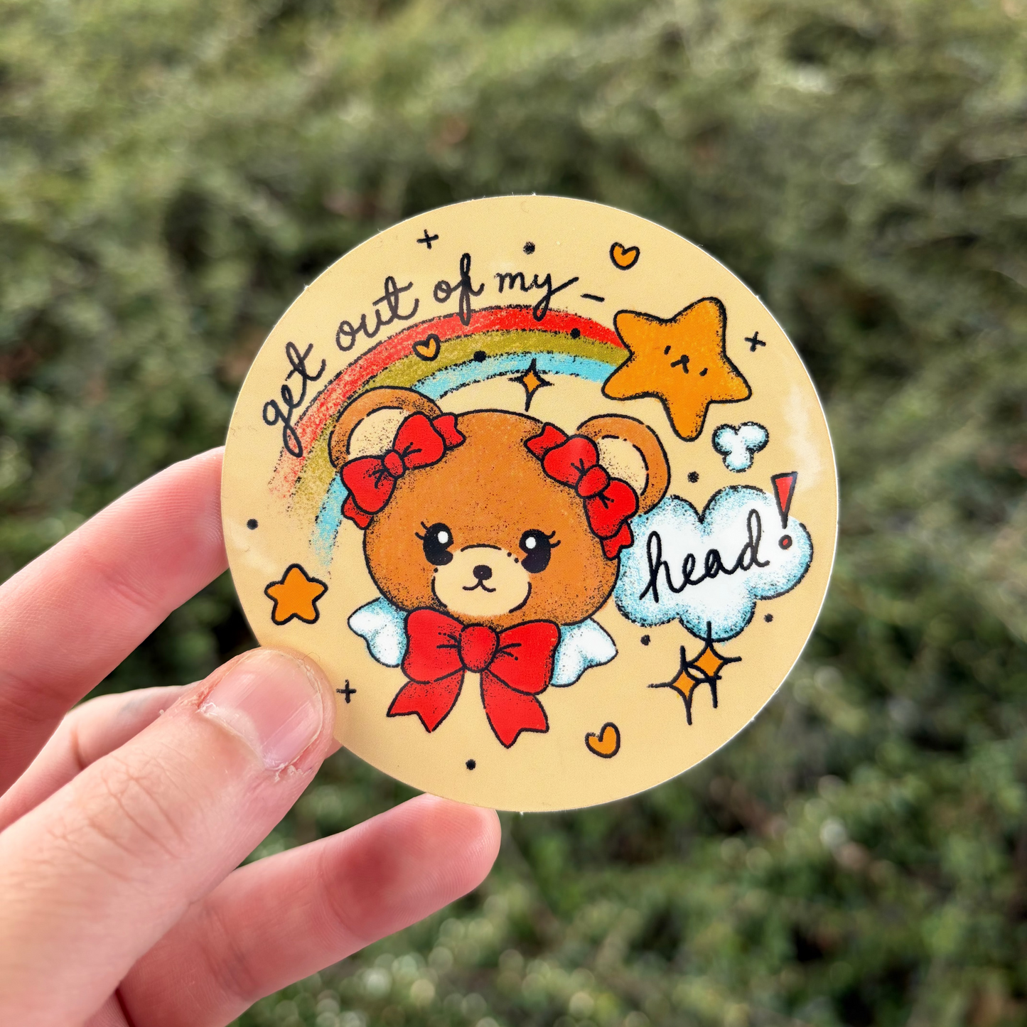 Get Out of My Head Sticker
